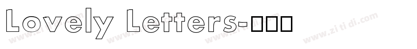 Lovely Letters字体转换